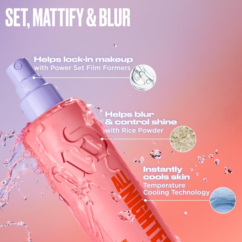 Urban Decay All Nighter Waterproof Makeup Setting Spray - Blurring Matte Finish, Up to 24HR Wear, Ultra-Fine Facial Mist, Mattifying Oil Control Face Primer, Smudge-Proof, Transfer-Resistant - 4 fl oz