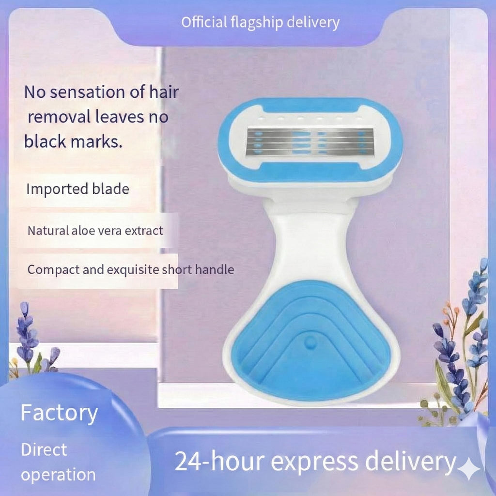 Whityle Blue Mini Girls' Razor for Women 2x 5-Blade Refills