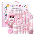 LAIKOU Japan Sakura Beauty Advent Calendar 2025, Christmas Gifts for Women, Skin Care Set, Bath Body Gift Set, New Year Skincare Beauty Gift Baskets, 24pcs Surprise Gift Box for Women and Girls
