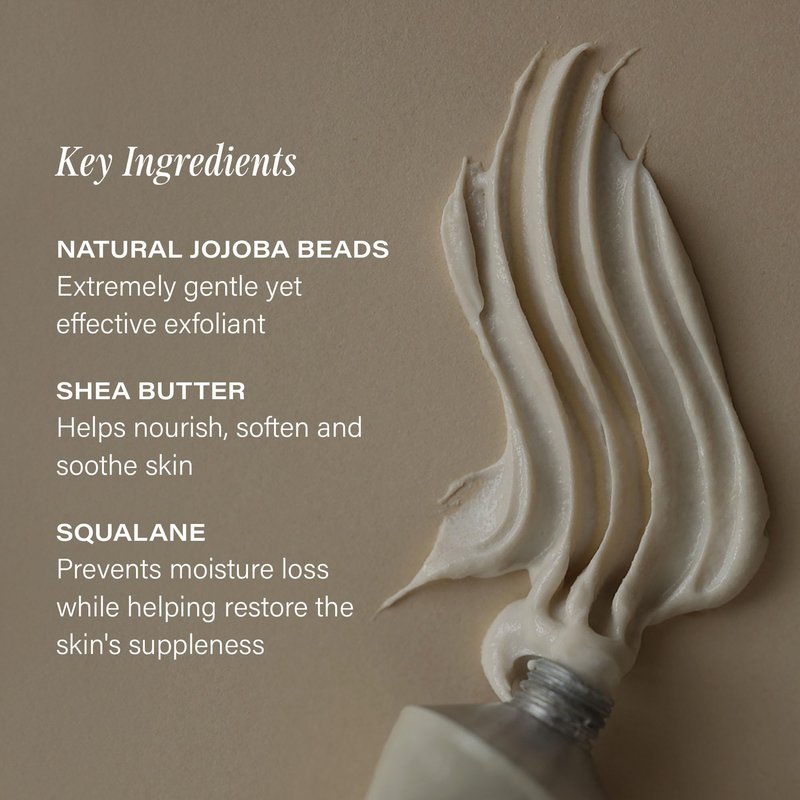 + Lux Unfiltered The Polish - Gentle Face Scrub for Glass Skin - Face Exfoliator with Jojoba Beads & Hyaluronic Acid for Brighter, Smoother Skin - Free of Added Fragrance, Vegan, & Cruelty Free