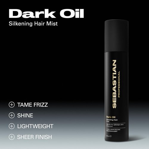 Sebastian Professional Dark Oil Silkening Mist - Fragrant Dry Conditioner with Jojoba & Argan Oil | 4.5 fl oz