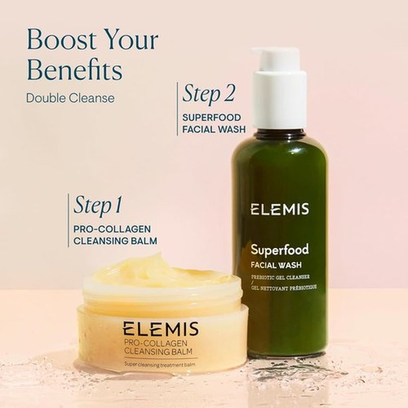 ELEMIS Superfood Facial Wash - Revitalizing Prebiotic Gel Cleanser for Fresh, Glowing Skin
