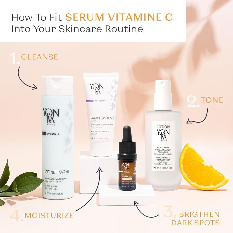 Yon-Ka 20% Vitamin C Serum - Concentrated Anti-Aging Face Treatment for Even Tone & Firm Skin