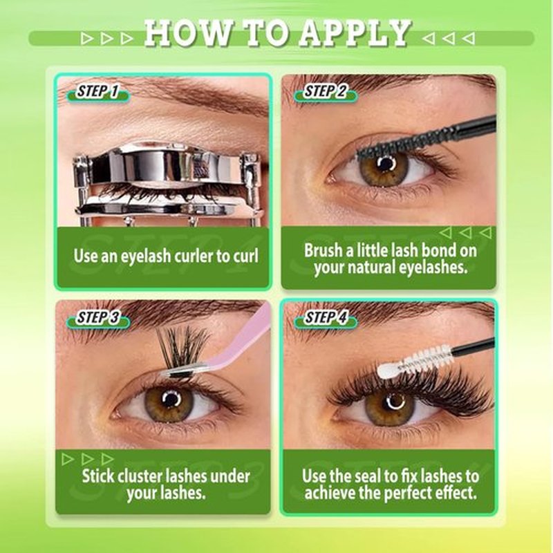 Extra Thick Lash Clusters Kit 100D Eyelash Clusters 3D Lash Clusters Fluffy Volume D Curly Eyelash Extensions Kit Volume Eyelash Clusters Kit 10-18mm Lash Bond and Seal Lashes Clusters Kit