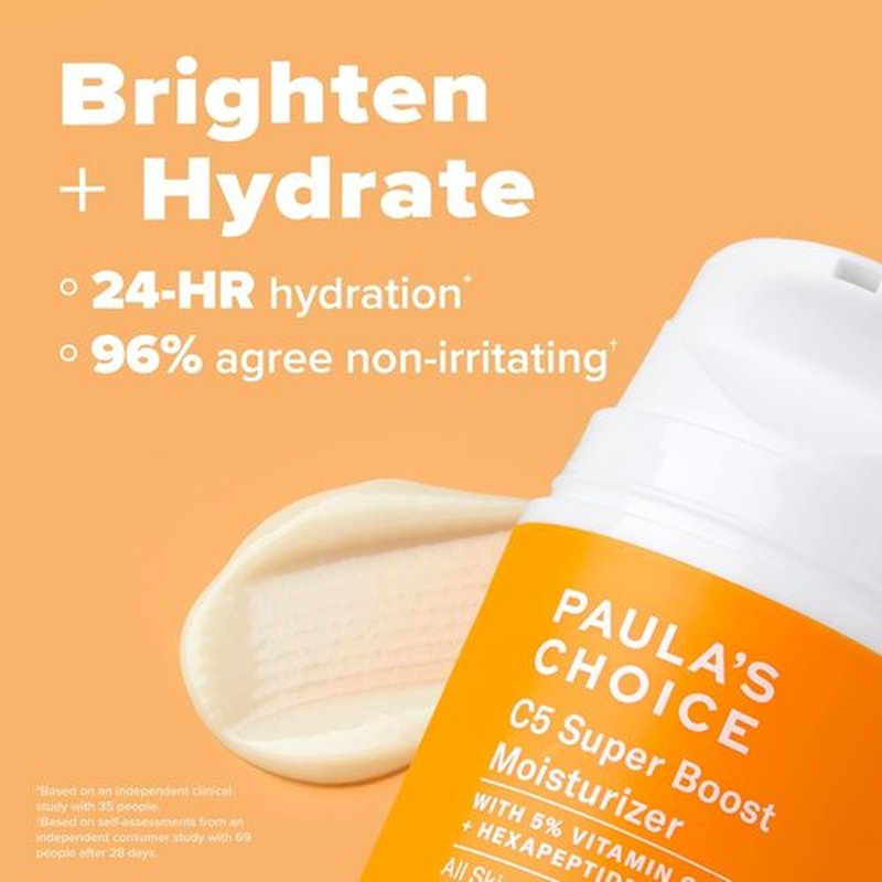 Paula's Choice BOOST C15 Super Booster - 15% Vitamin C Serum & C5 Moisturizer with Squalane for Discoloration & Fine Lines