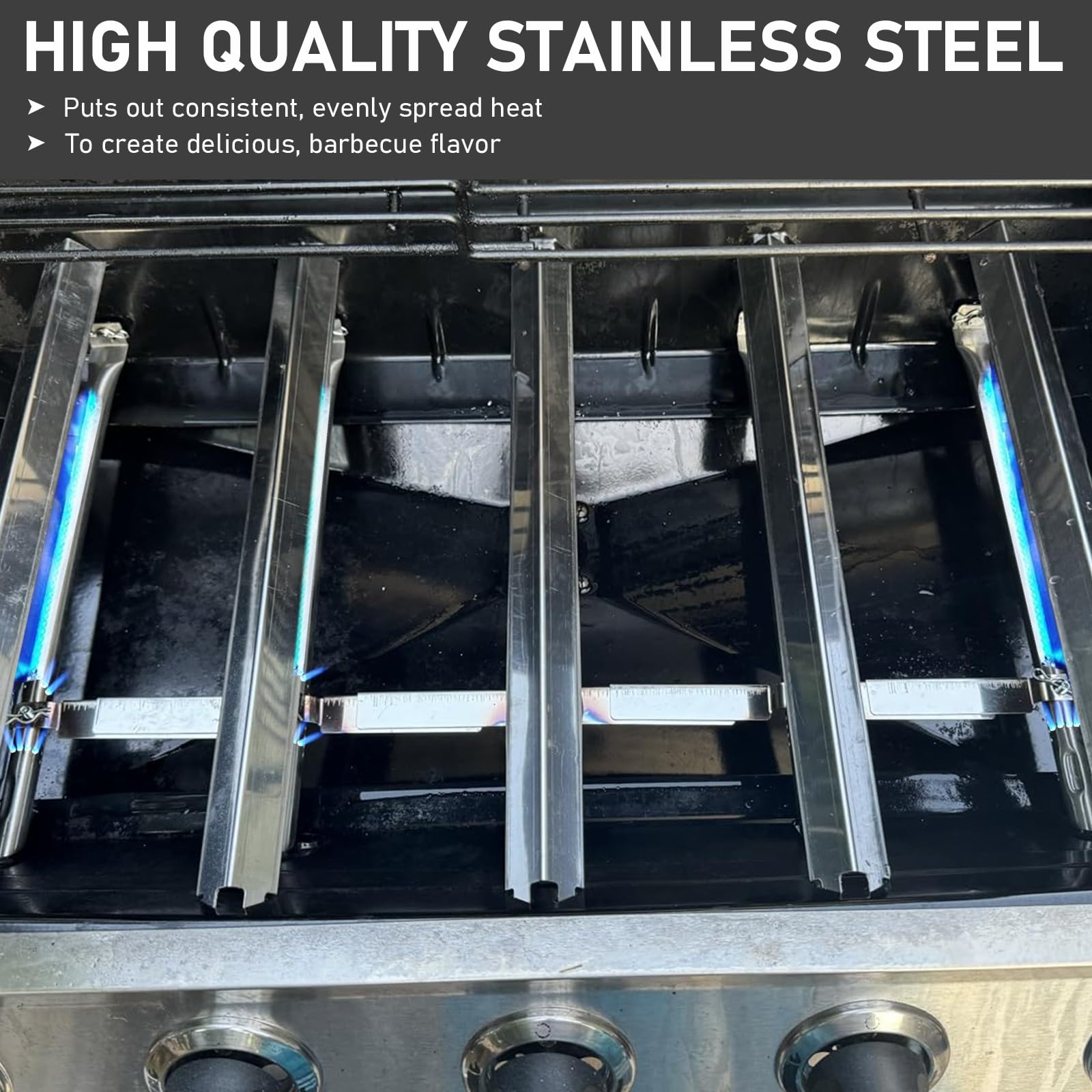 Grill Replacement Parts for Charbroil Performance 5 Burner 463448021 463450022 463451022, 4 Burner 463365021 463352521, Charbroil Grill Parts Include Heat Plate,Burner, Igniter,Crossover Tube