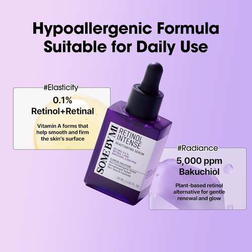 SOME BY MI Retinol Intense Reactivating Serum - 1.69oz | Korean Bakuchiol for Firming & Anti-Aging