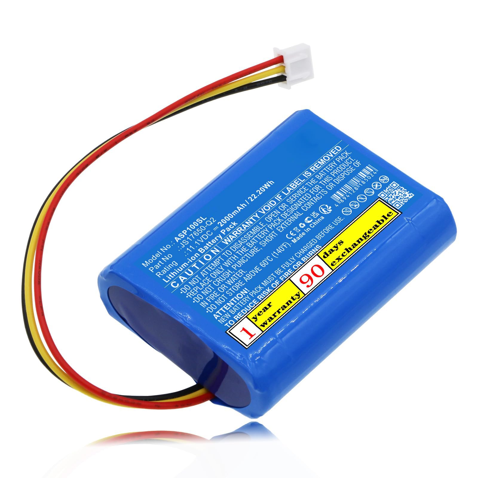 Sabuly 11.1V JS17650-Q2 High-Performance Replacement Battery for AR AWSEE3 Pasadena AWSBT10 AWSEE3BK Santa Clara AWSBT10BK with JS17650-Q2/2000mAh