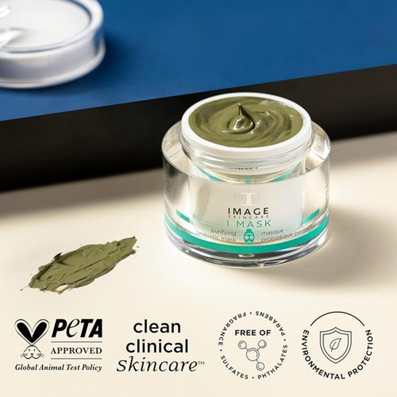 IMAGE Skincare I MASK - Purifying Probiotic Clay & Charcoal Facial Mask | Refine & Balance, 2 oz