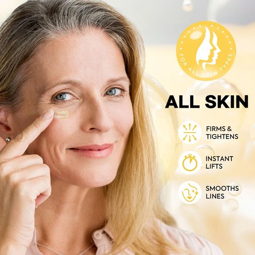 LPH LAB Instant Face Lift Cream: Temporary Face Tightener for Mature Skin (Age 50+) – Visibly Firm & Smooth the Look of Wrinkles Fine Lines – For Bare Skin Use – 2.1 fl oz