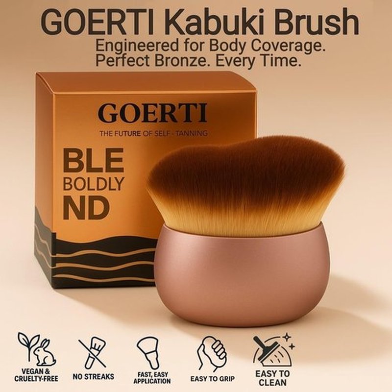 Self Tanner Brush - Extra Large Kabuki Applicator for Streak-Free Sunless Tanning | Flawless Coverage for Body & Face