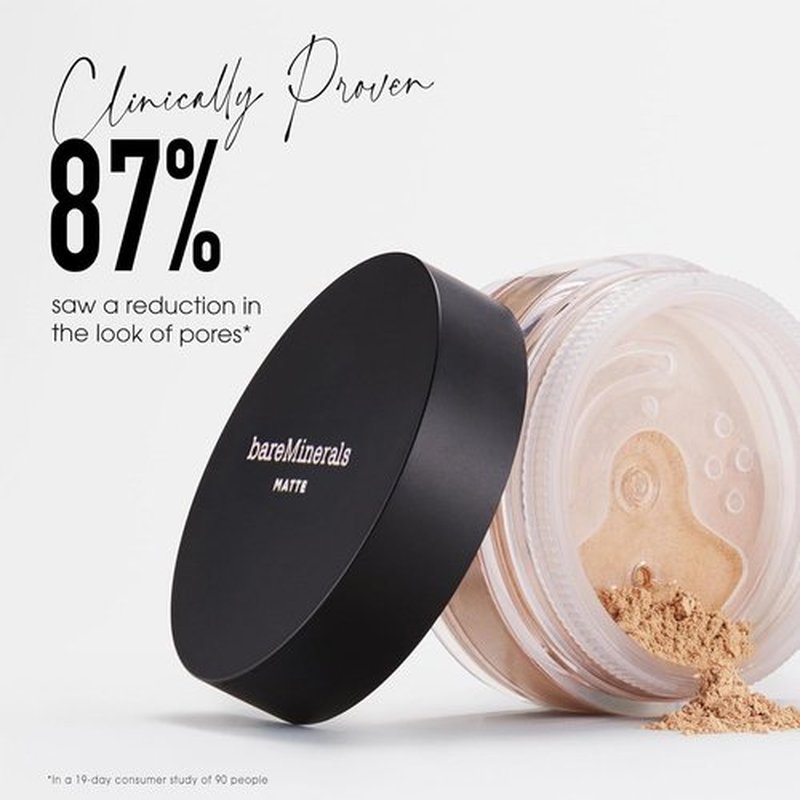 bareMinerals Original Matte Loose Powder Foundation - SPF 15, Sheer-to-Full Coverage, Reduces Shine, Sensitive Skin