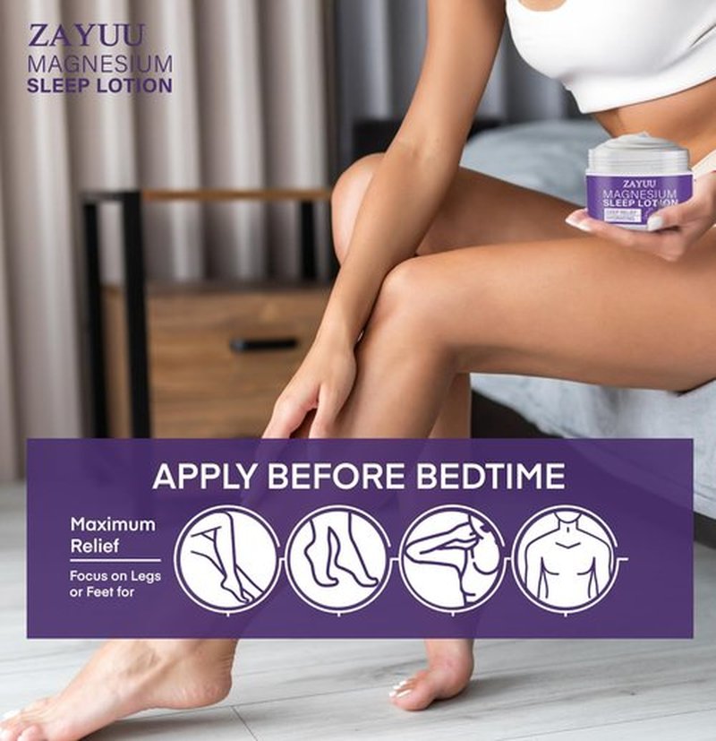 Magnesium Lotion for Kids & Adults: Calming Sleep Lotion with Lavender – 250mg Per Teaspoon, Fast-Absorbing, Non-Greasy Moisturizer with Shea Butter & Aloe – Nighttime Body Cream, Safe for Kids – 4oz