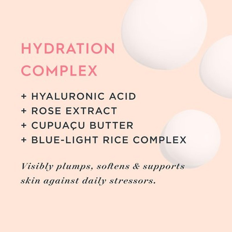 One Love Organics Love + Rose Hydrating Serum – Hyaluronic Acid Moisturizer for Dehydrated Skin, Certified Organic & Cruelty Free 50ml