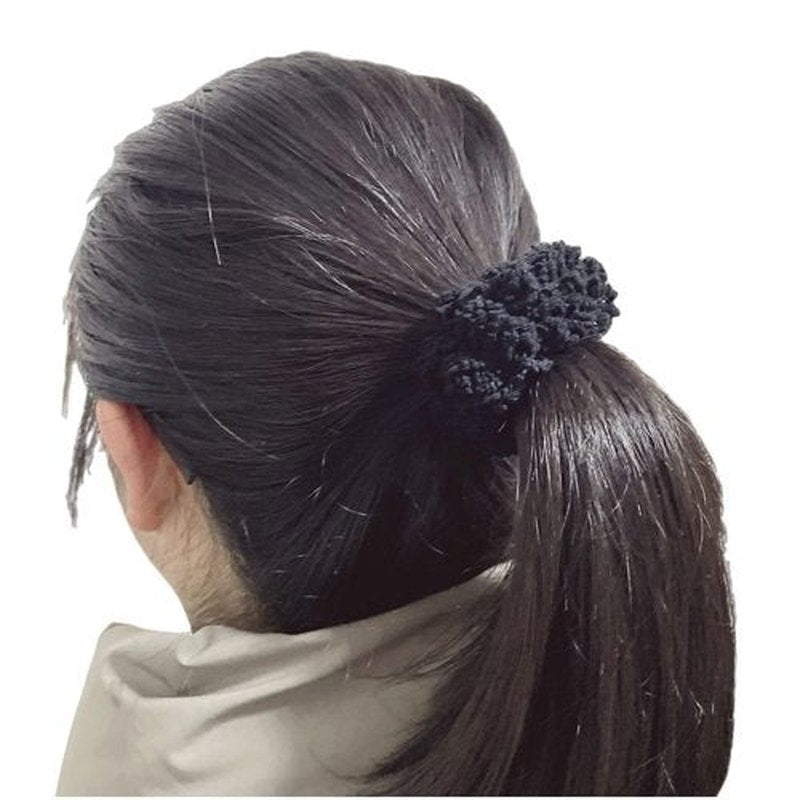 Grutyopkn 8pcs Plush Scrunchie Hair ties Large Scrunchie fluffy tied Hair Rope Cute Elastic Hair Bands Scrubchy Hair Accessories for Women and Girls (Black)