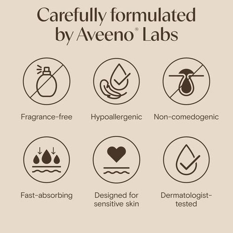 Aveeno Sensitive Skin Moisturizer Bundle, Calm + Restore Oat Gel Facial Moisturizer, 1.7 oz, & Trial Size Daily Moisturizing Cream + Prebiotic Oat, 0.5 oz, Fragrance-Free, Two Items