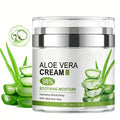 gcdat Aloe Vera Face Moisturizer with Airless Pump, 98% Aloe Vera Cream，Hydrating and Moisturizing for Dry Skin, Reducing Fine Lines, Soothing & Rapairing after Sun, 1.7 Fl. Oz