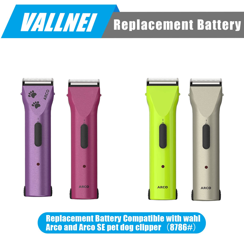 Replacement Battery for Wahl Arco & Arco SE Pet Dog Clipper, 2 Count