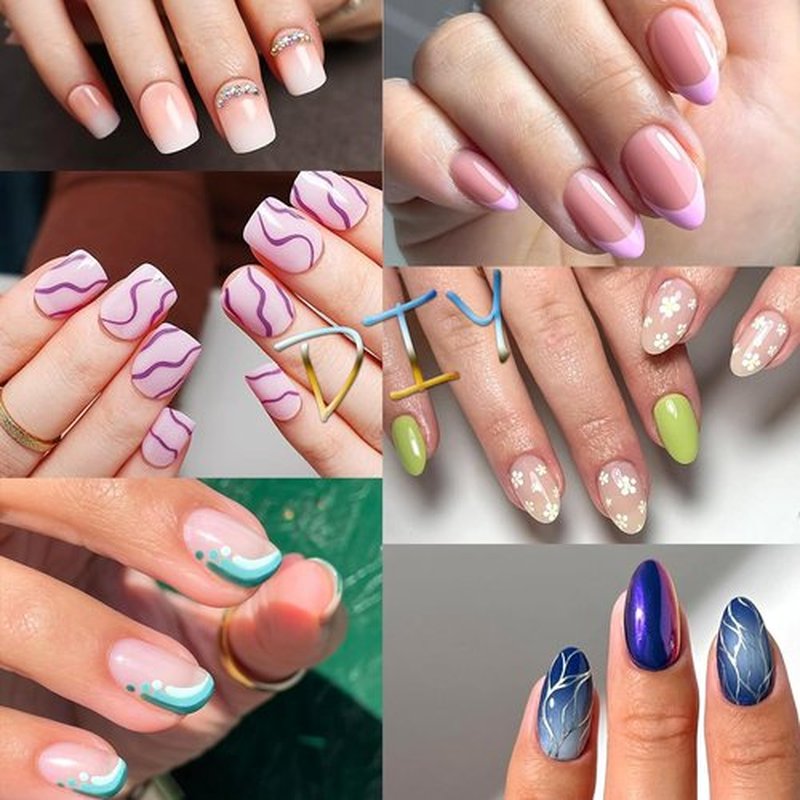 600Pcs Short Almond &Tapered Round Square Soft Gel Nail Tips Set 2 Shape XS Clear Acrylic False Nails for Manicure Extension Art Home DIY Salon, Professional 15 Sizes,Full Cover Fake Nail Tips BlueZOO