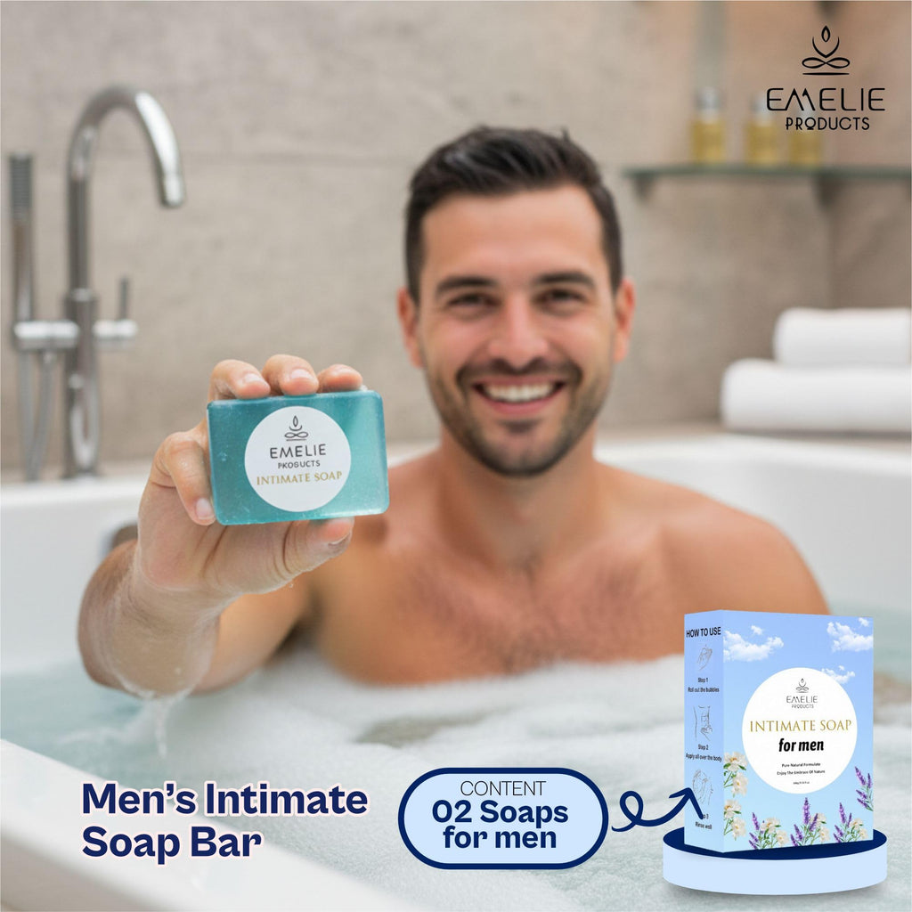 Men’s Intimate Bar Soap pH Balanced – 2 Pack (100g Each) Cold Process Botanical Cleanser – Gentle Daily Intimate Wash for Men with Natural Ingredients, Premium Intimate Hygiene for Daily Use