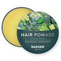 Badger Hair Pomade for Men - Organic Medium Hold Hair Pomade with Subtle Scent | 2 oz Tin