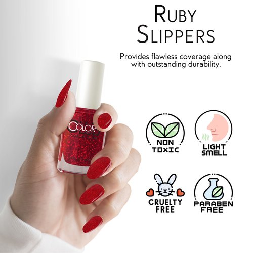 Color Club Ruby Slippers Color Club Nail Lacquer .5 Fl Ounce - 15 Ml, 0.5 Fluid_Ounces