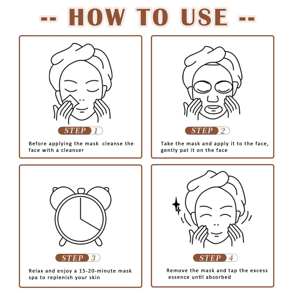 YiJiaBa 10 Pack Sheet Face Masks Skincare, Fruit hydrating Face Masks Set, Moisturize,Brighten,Facial Masks Sets For Women/Teen Girls, Suitable for Sensitive Skin