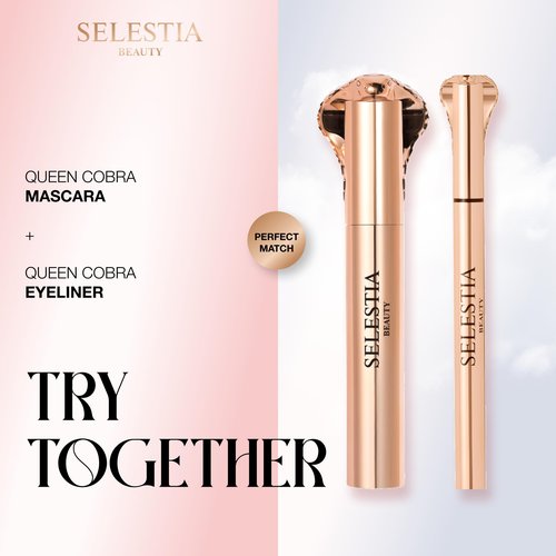 SELESTIA BEAUTY Black Liquid Eyeliner Pencil Queen Cobra – Long-Lasting – Quick-Drying, No Flaking – Thin Applicator & Intense Color – 0.016 fl.oz