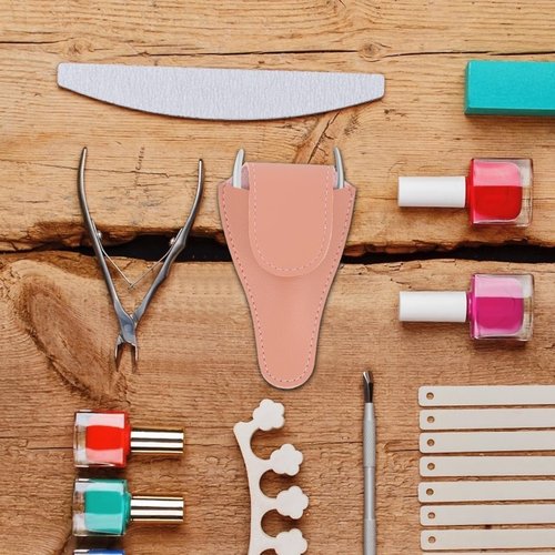 Angoily Nail Scissor Pouch 3Pcs Nail Cutter Protective Covers Pu Leather Case Ergonomic Grip Storage Pouch Manicure Kit Cuticle Trimmer Protective Case for Scissors Embroidery and Diy Tools