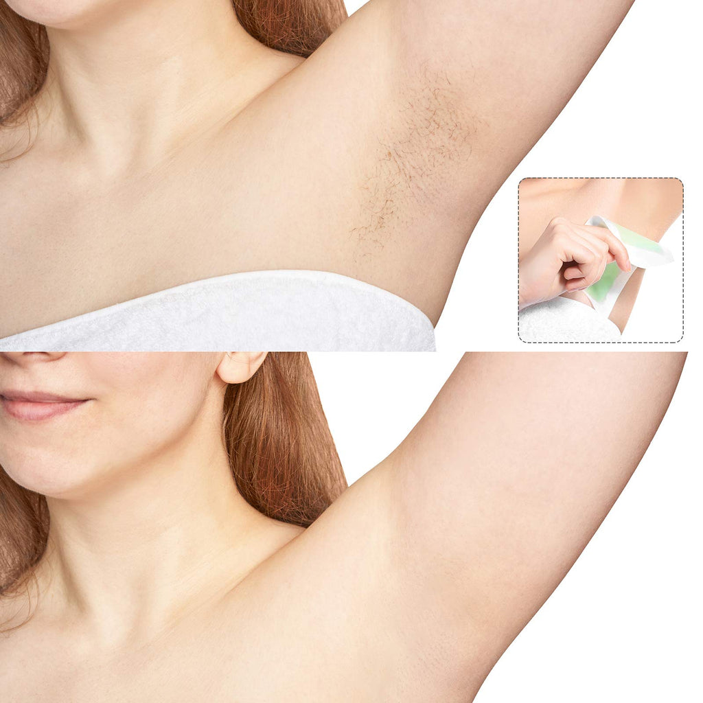 Maitys 400 Non-woven Waxing Strips 2.8x 7.9 Inches for Facial, Body, Leg, Face and Bikini Hair Removal(White)