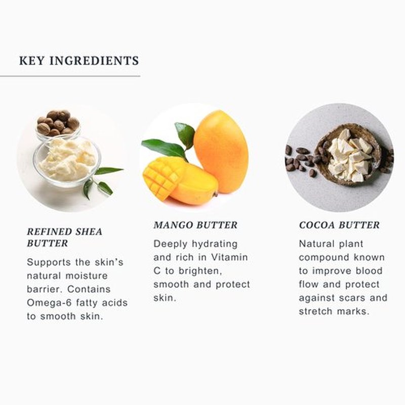 Promise Belly Butter - Stretch Mark Prevention Cream for Pregnancy | Deeply Hydrating, Vegan, 6 oz