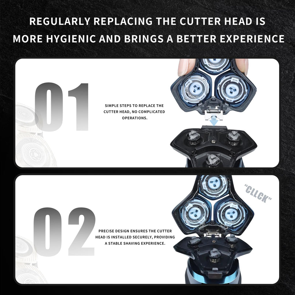 SH71/50 Shaving Heads Compatible with Philips Shavers, Champagne