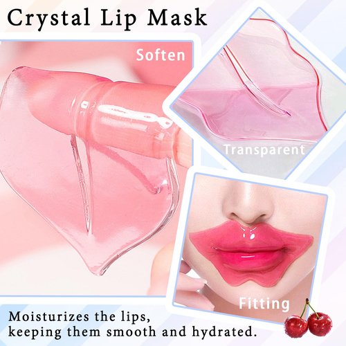 30PCS Moisturizing Lip Masks Set, Overnight Bulk Lip Patches, Long-lasting Hydrating Sleeping Lip Plumping Masks for Women 04