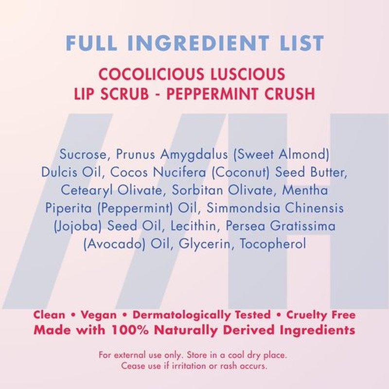 Handmade Heroes Peppermint Lip Scrub - 100% Natural Vegan Conditioning Lip Exfoliator & Sugar Polish for Dry Chapped Lips - Lip Plumper & Hydrating Lip Therapy for Smooth Supple Lips 1 oz