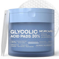 Morovan Glycolic Acid Pads - 30% Dual-Sided Exfoliator for Blemishes | 65 Pads for Clearer Skin
