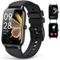 ChronArk Fitness Tracker for Women Men, Activity Smart Watch Compatible with Android iPhone, Step Counter with 110+ Sports, Sleep Monitor, Calorie Counter, IP68 Waterproof (Black, 1.57)