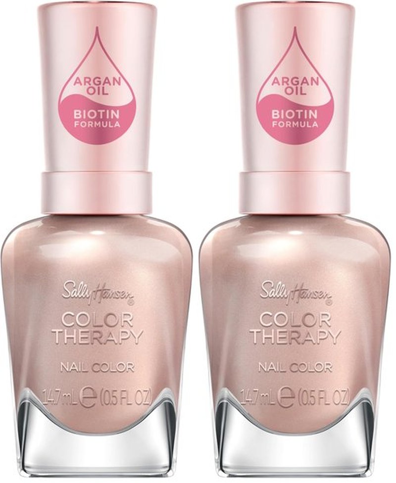 Sally Hansen Color Therapy Nail Polish, Powder Room, Pack of 2