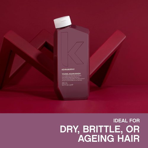 KEVIN.MURPHY Young.Again.Wash - Moisturizing Anti-Aging Shampoo for Damaged Hair - 250 mL / 8.4 fl oz