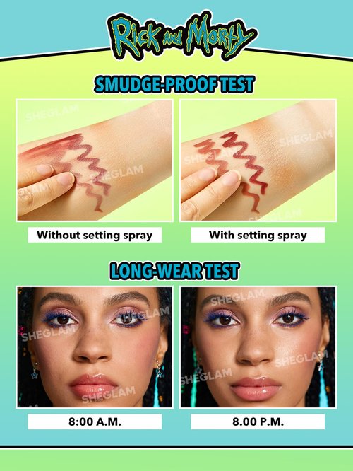 SHEGLAM Pickle Rick Setting spray Long-Lasting Face Mist Makeup Setting for Perfect Makeup