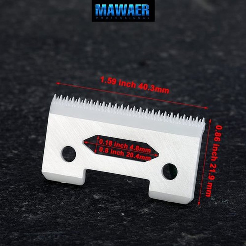 MAWAER Upgraded Universally Ceramic Stagger Tooth Blade for WAHL Hair Clipper Ceramic Movable Blade for WAHL Hair Clipper