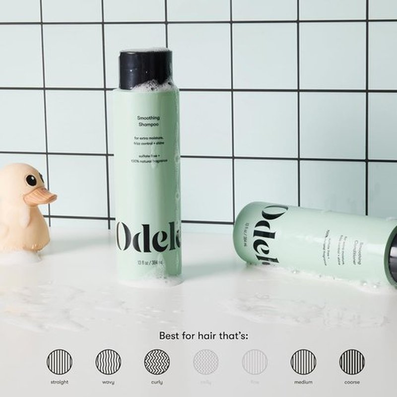 Odele Smoothing Shampoo & Conditioner Set - Sulfate-Free for Moisture & Frizz Control | 13 Fl Oz Each (2-Pack)