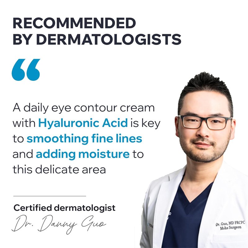 Uriage Eau Thermale Eye Cream - Hyaluronic Acid Formula Reduces Puffiness & Dark Circles | Fragrance-Free, Ophthalmologist Tested