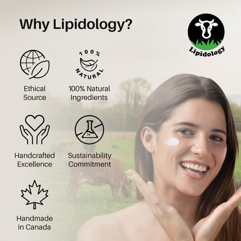 Lipidology Skincare Organic Magnesium Tallow Cream, Unscented, 60 ml