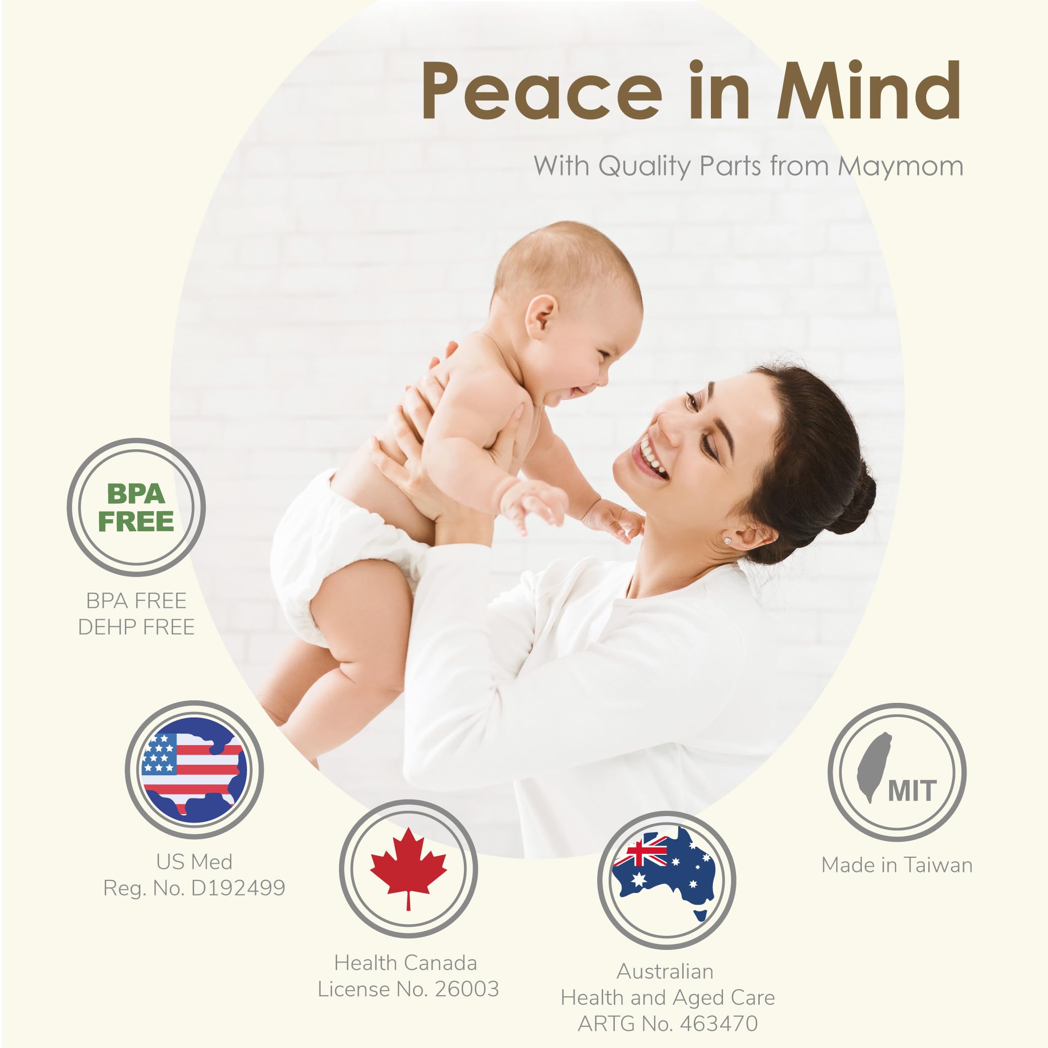Maymom 19mm Flange and Duckbill Valve Compatible with Spectra S1 S2 Breastpump Not Original S2 Accessories Not Original Spectra Replacement Duckbill Valve and Flange
