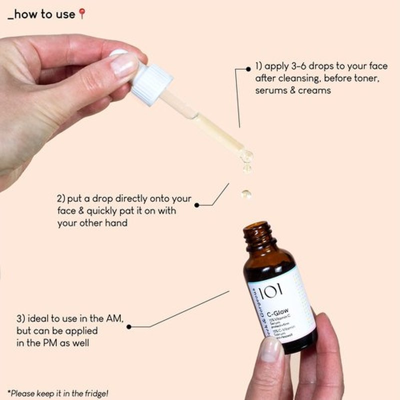 Geek & Gorgeous - C-Glow - lightweight, water-like 15% Vitamin C + Ferulic acid & Vitamin E Serum, protects against environmental damage, boosts collagen & evens skin tone - all skin types, 1 oz
