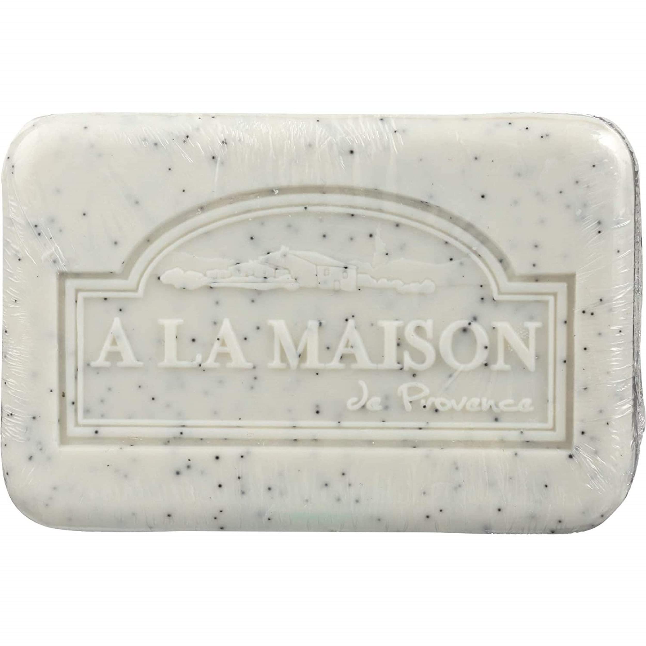 A LA MAISON Coconut Charcoal Bar Soap - Triple French Milled Natural Moisturizing Hand Soap Bar (3 Bars of Soap, 8.8 oz)