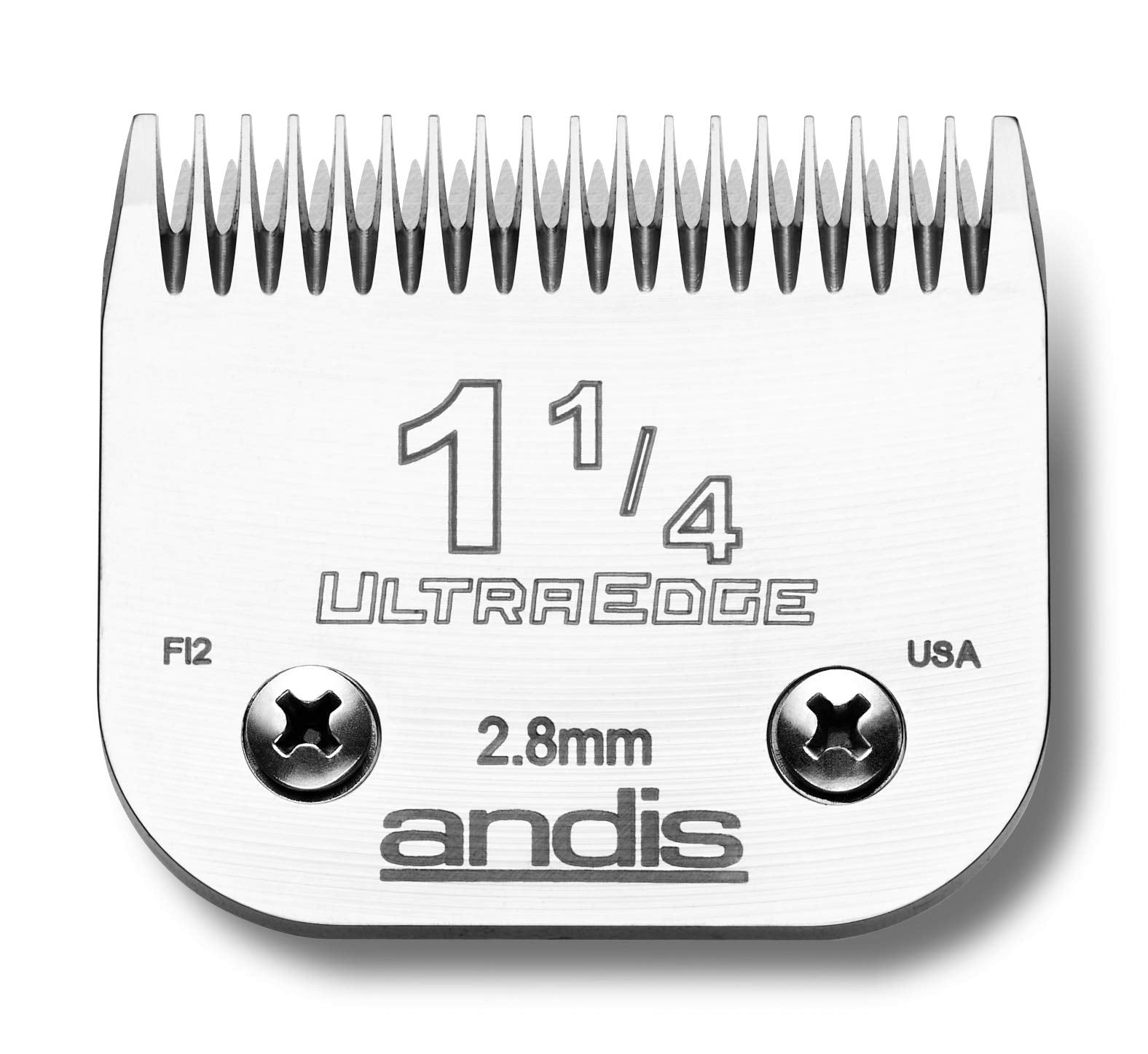 Andis 65690 UltraEdge Carbon-Infused Steel Clipper Blade, Size 1 1/4, 7/64-Inch Cut Length