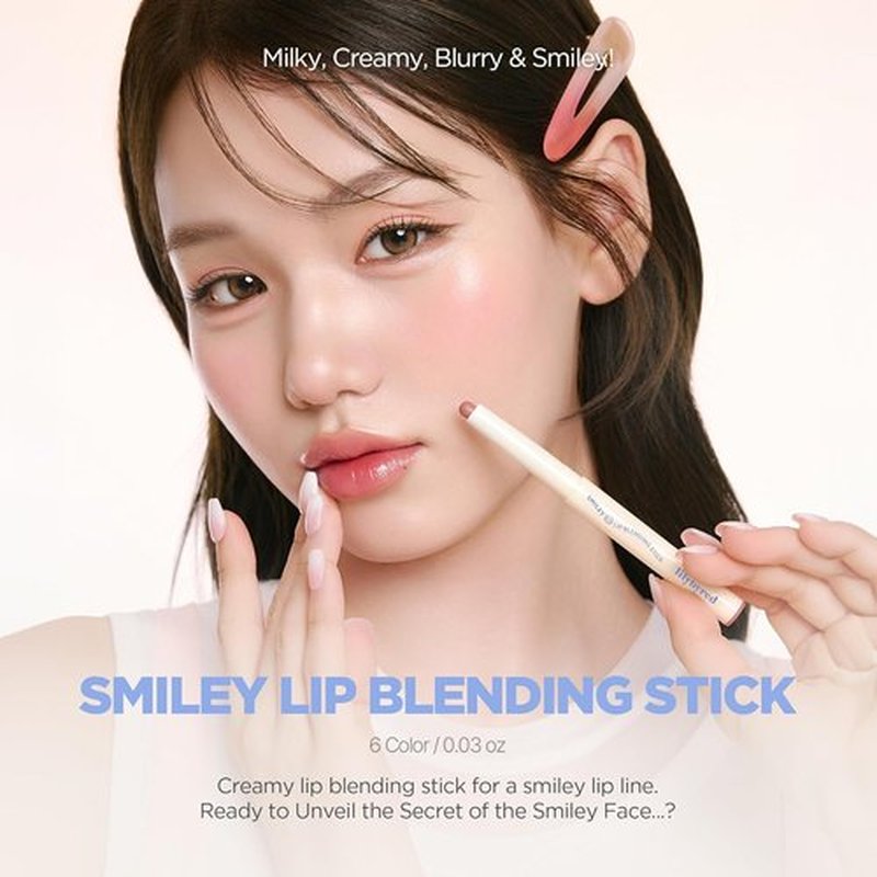 Lilybyred Smiley Lip Blending Stick - 3-in-1 Multi-Use Lip Liner with Smooth Creamy Texture | 0.028 oz (01 Grin with Me)