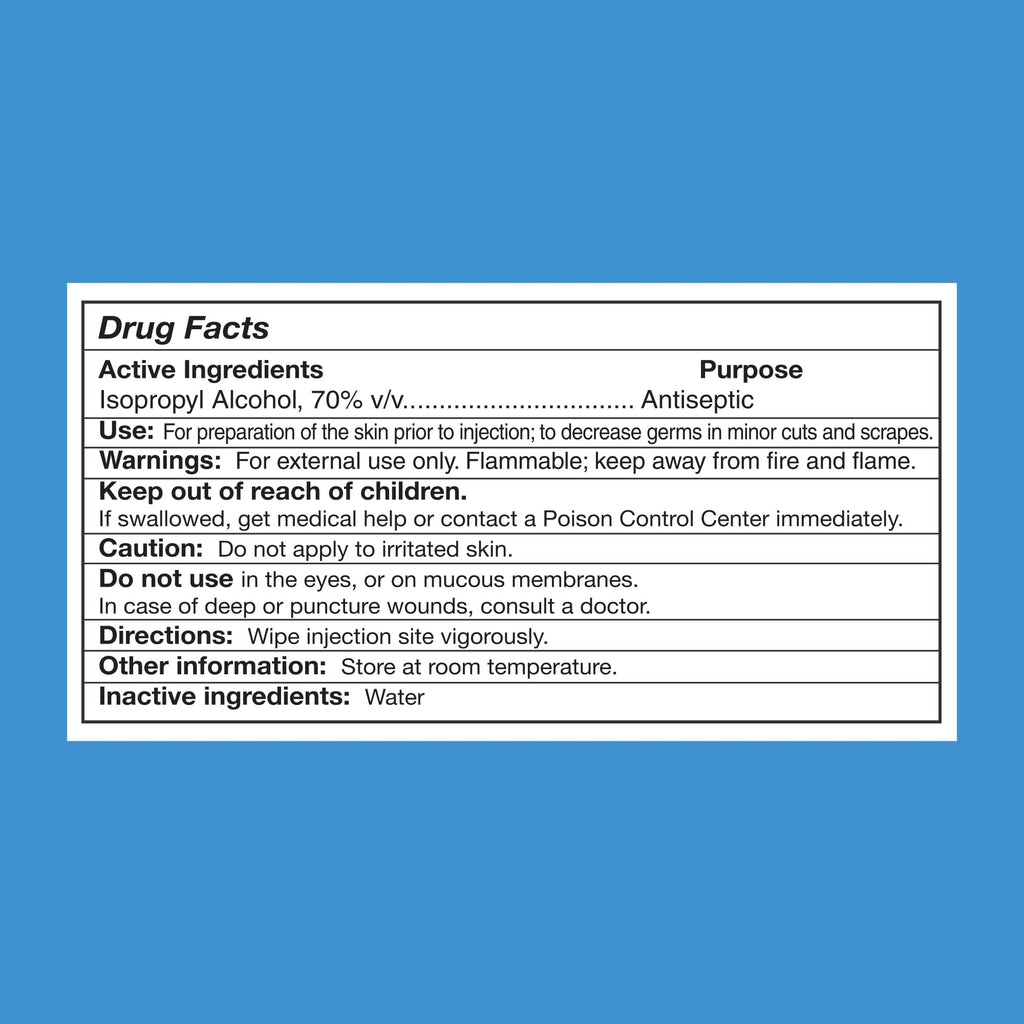 Care Touch Alcohol Wipes Individually Wrapped - Prep Pads with 70% Isopropyl Alcohol, Great for Home, Medical & First Aid Kits Sterilized, Antiseptic 2-Ply Swabs 400 Count