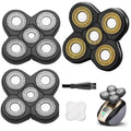 3PCS Universal 5 Blades Compatible with Freedom Gold Shaver, Head Shaver Replacement Heads